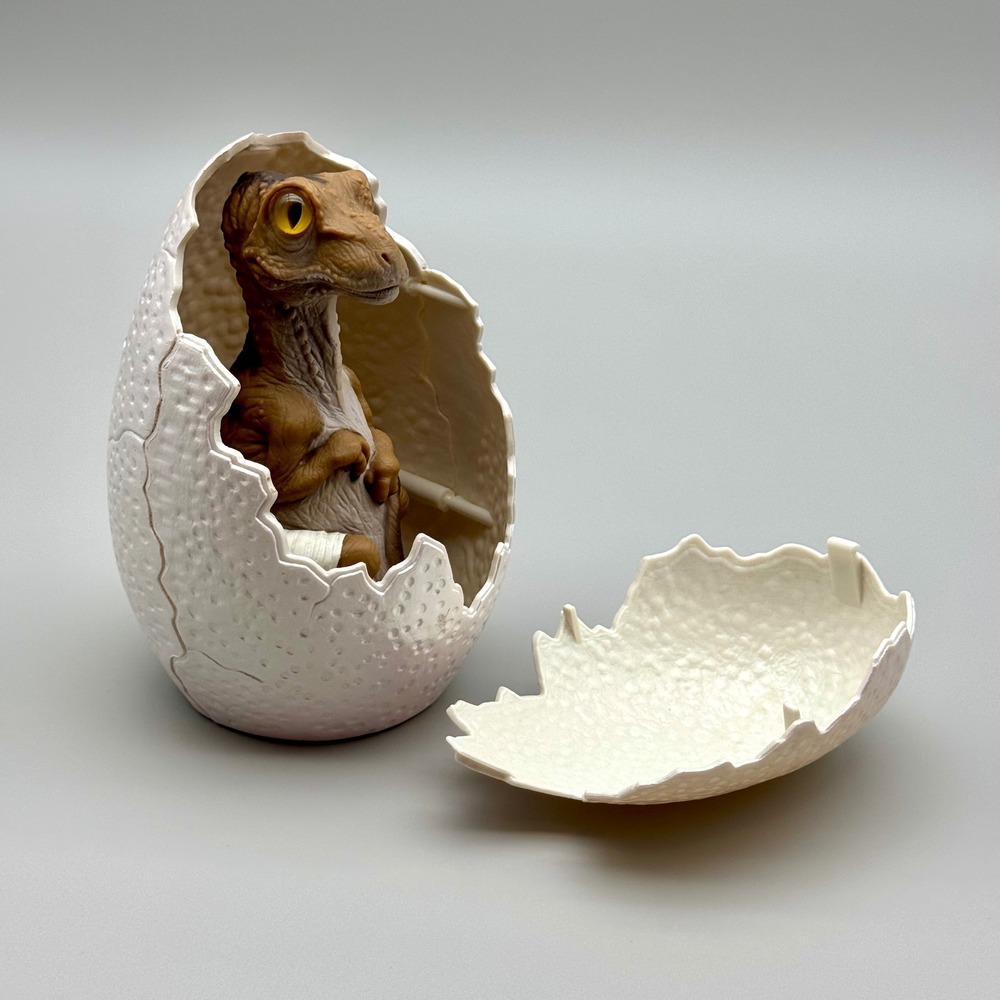 Jurassic Park Hatchling T-Rex Dinosaur Egg Figure 1996 Kenner JP56 Vintage